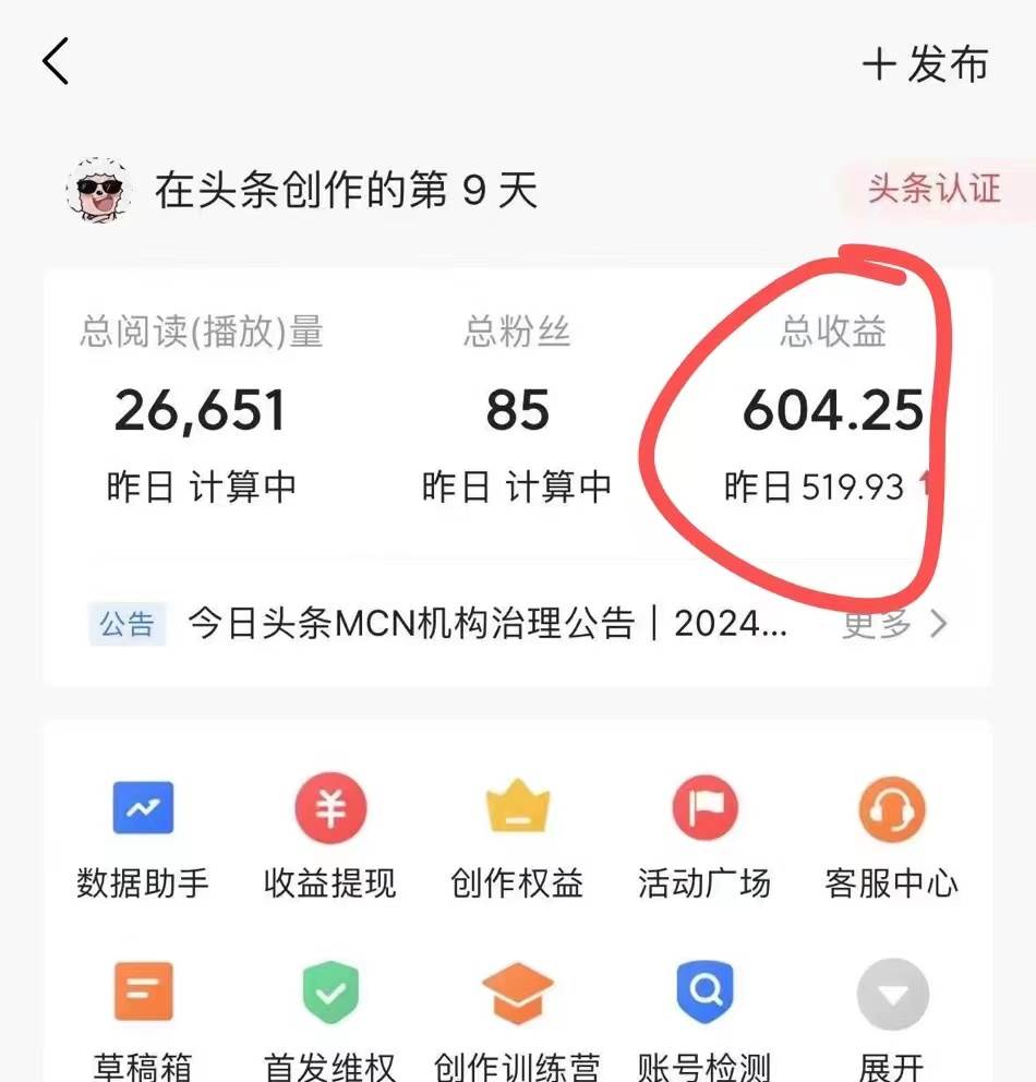 利用AI工具无脑复制粘贴撸头条收益 每天2小时 稳定月入5000+互联网入门...