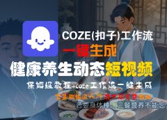 【Coze实操教程】Coze工作流一键生成,健康养生动态,短视频!工作流全流程保姆级教学 !