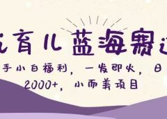 Ai育儿蓝海赛道,新手小白福利,一发即火,日入2000+,小而美项目