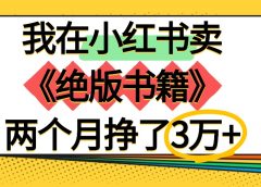 我在小红书卖《绝版书籍》两个月挣了3万+