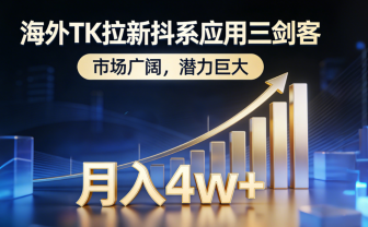 2026海外TK拉新抖系应用三剑客,市场广阔,潜力巨大,月入4w+