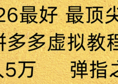 拼多多虚拟店懒人运营法：机器人包办回复发货，月入5W+教程！