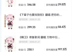 抖音创作者计划＆汽水音乐 随便发发，日入300+